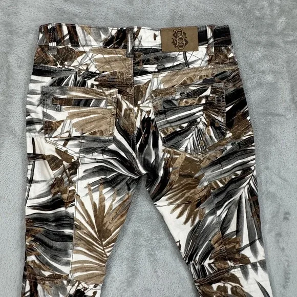 Sonia Bogner Pants Womens 30x29 Ankle Zip Pockets Palm Leaf Print AOP Turkey - Picture 11 of 16